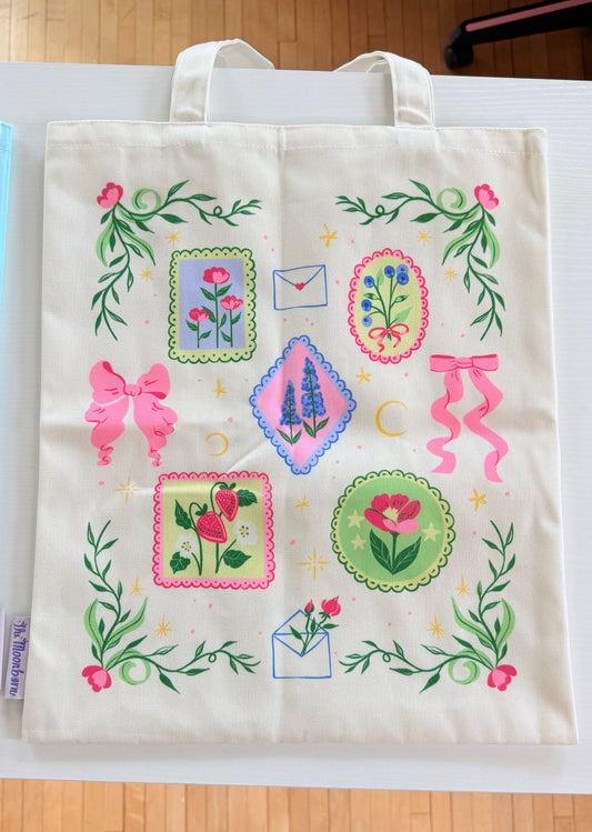 Cottagecore Stamps Tote Bag