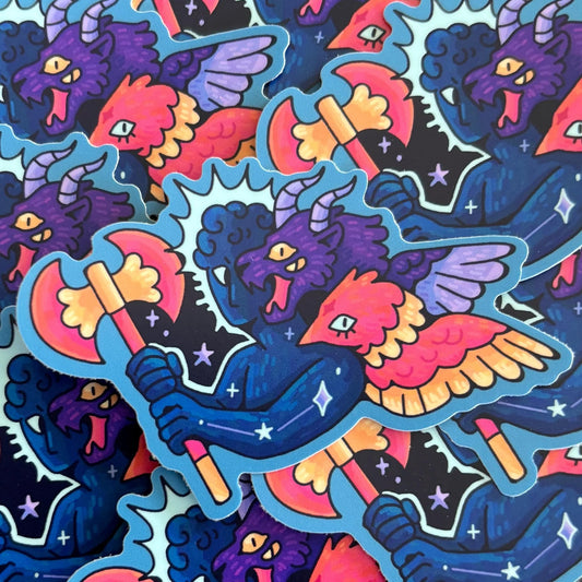 Lesboy Angel Sticker - Biblically Accurate Queer Angels Sticker