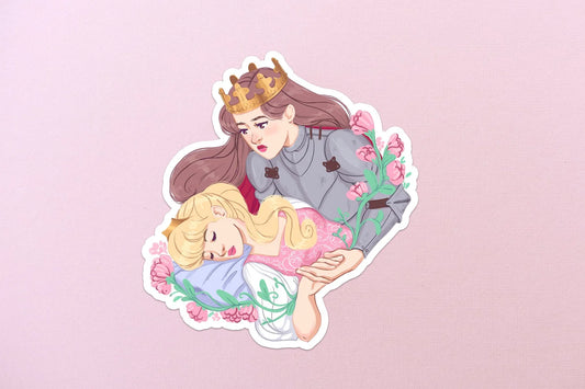 Sapphic Sleeping Beauty Sticker
