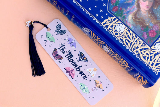 Whimsical Moths Bookmark