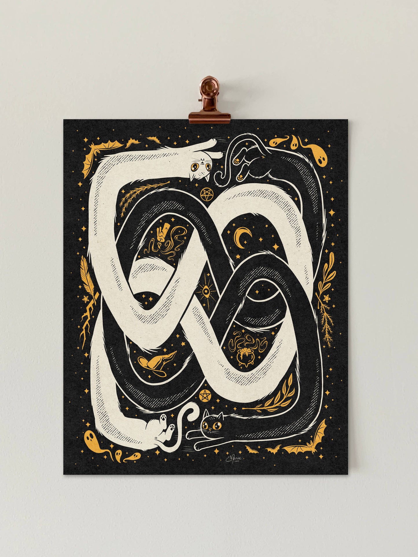 OuroPURRos Art Print 8x10