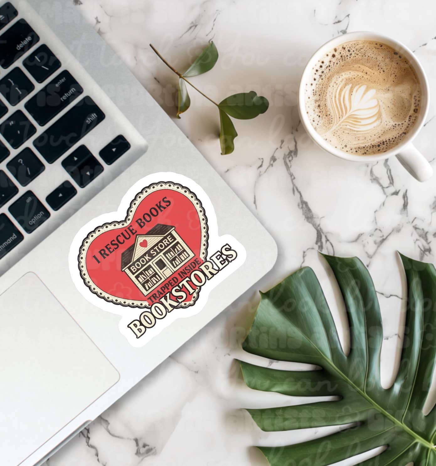 I Rescue Books Trapped Inside Bookstores Sticker
