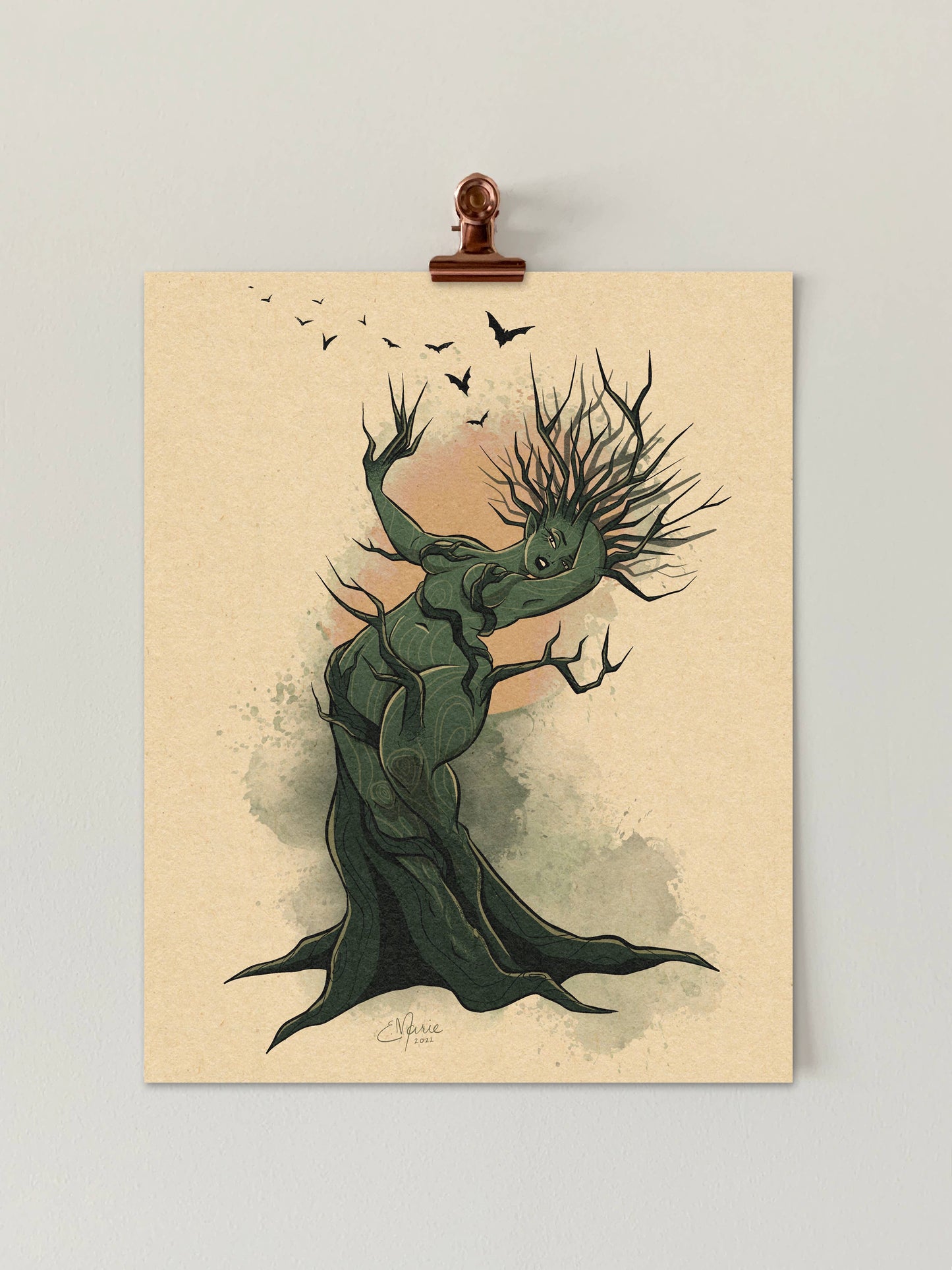 Dryad Pinup 8x10 Art Print