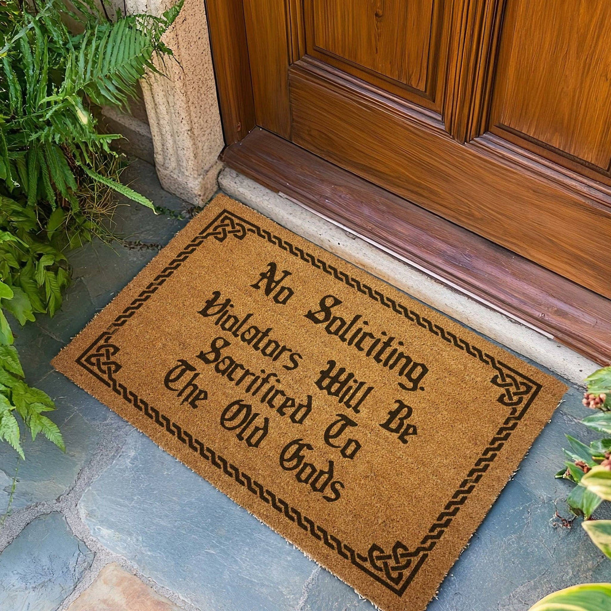 Violators Will Be Sacrificed Door Mat