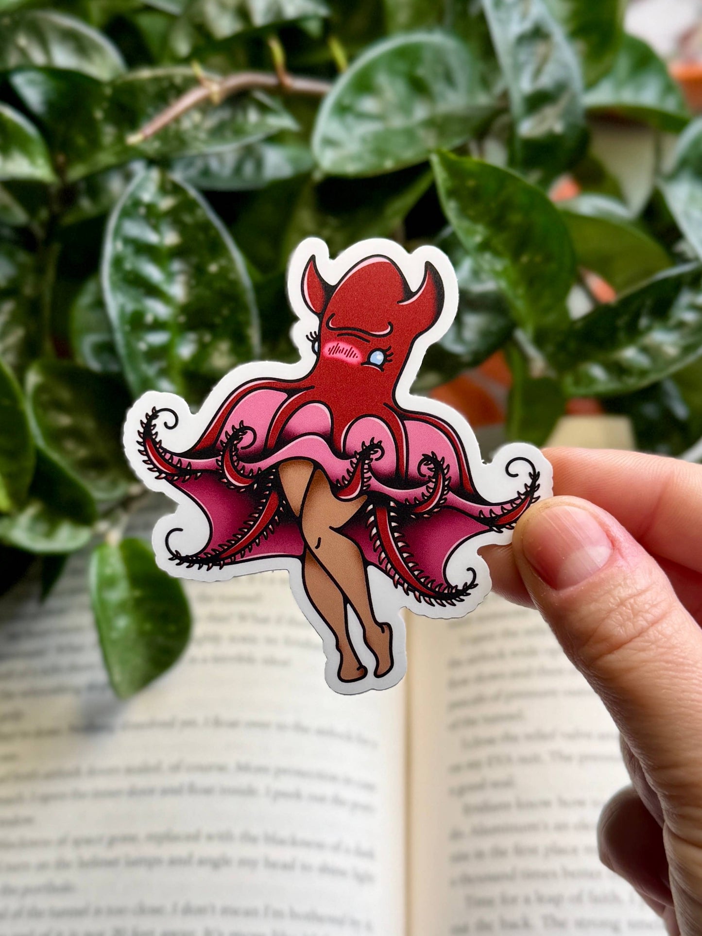 Reverse Mermaids, 3" Matte Vinyl Sticker