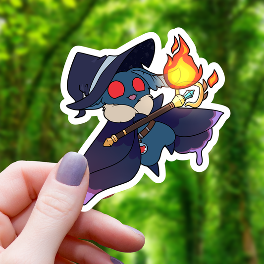 Mothman Wizard TTRPG Sticker - 3"