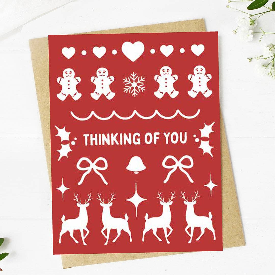 "Thinking of you" Christmas Card