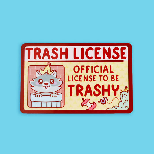 Trash License Raccoon Fake License