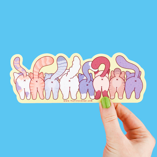 Funny Cat Butts Kitty Decal Vinyl Sticker