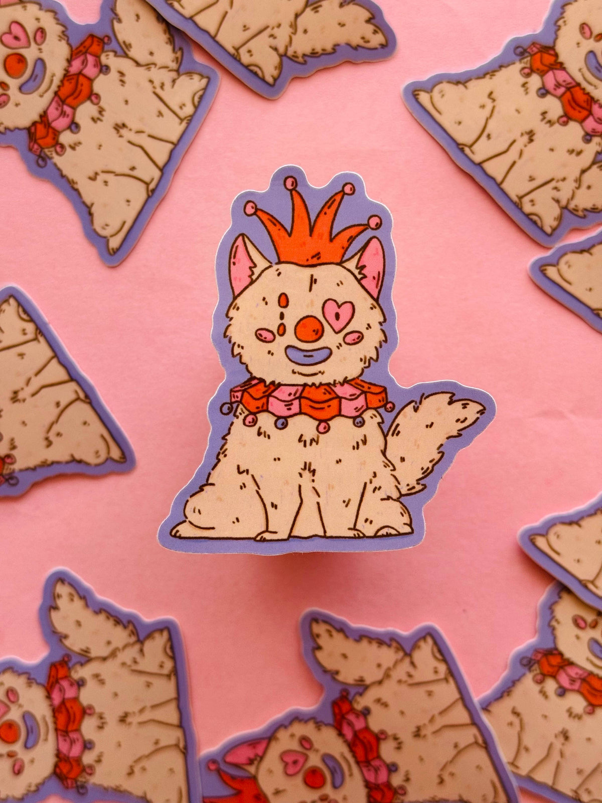 Jester Cat Sticker