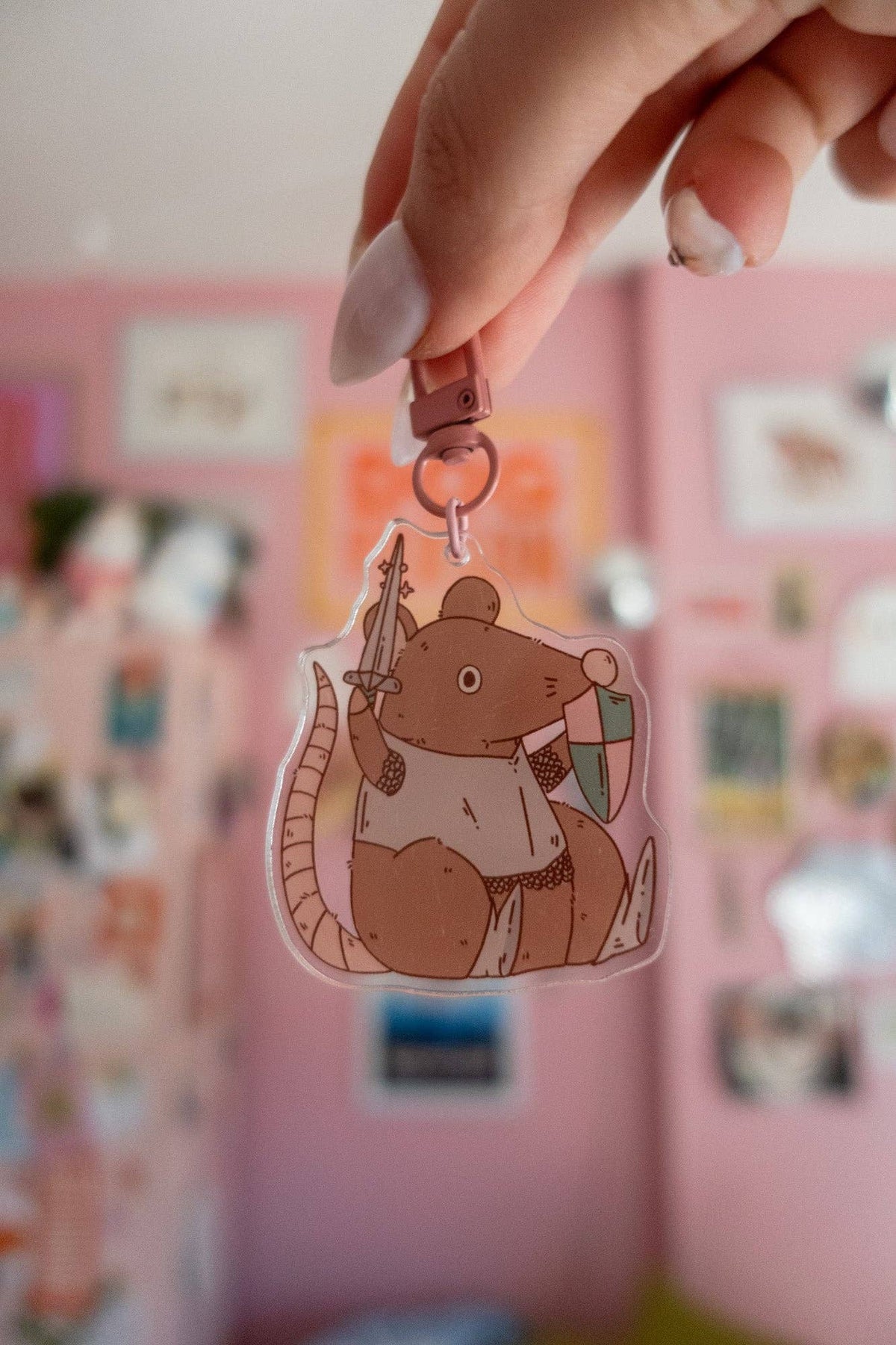 Ranger Knight Rat Keychain