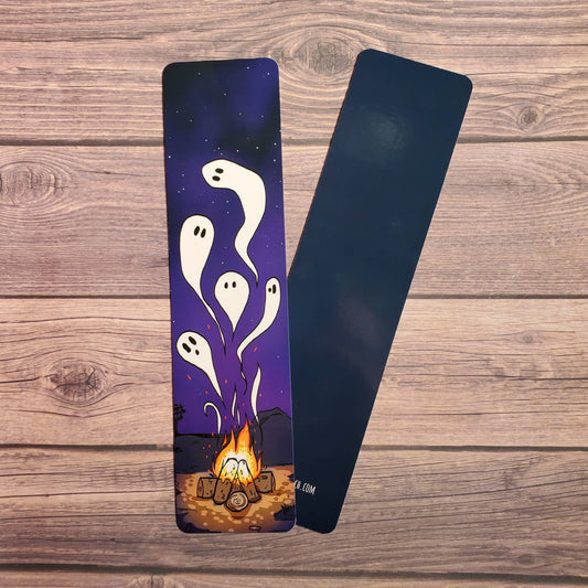 Spooky Ghost Campfire Bookmark