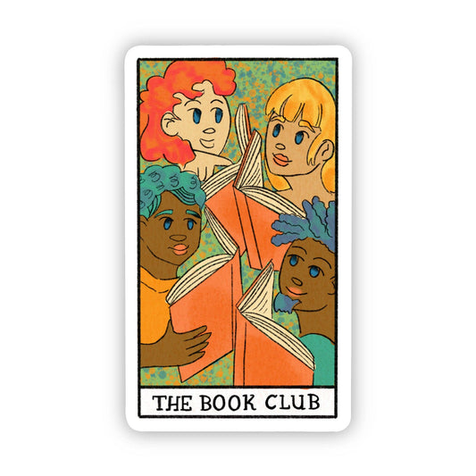 The Book Club Book Tarot Card Sticker