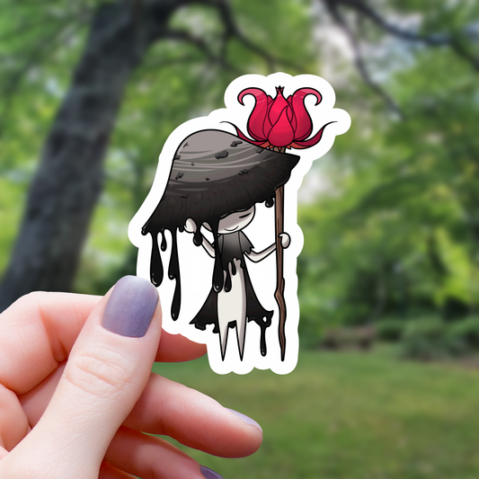 Mushroom Cleric Tabletop RPG Sticker - 3"