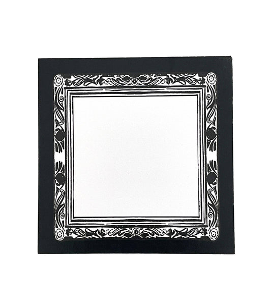 Gothic Border Sticky Note Pad, Goth Themed Stationery