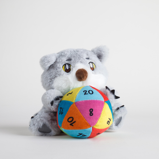 Owlbear with Rainbow D20 Plushie