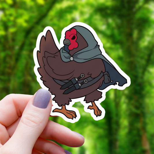Rogue Chicken TTRPG Class Sticker - 3"