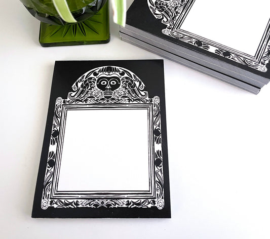 Gravestone List pad, Memento Mori Notepad, Goth Stationery