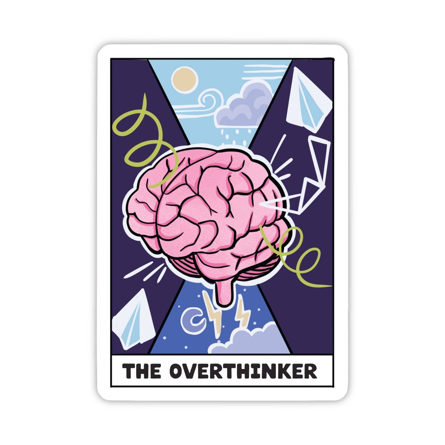 "The Overthinker" Tarot Card Sticker