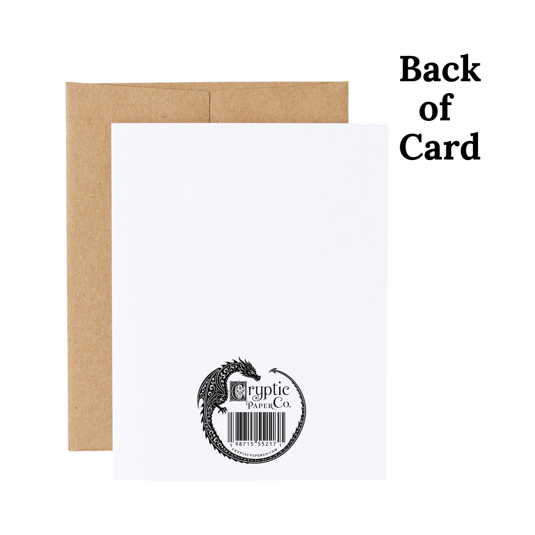 Cute Bigfoot Forest Heart Love Card 