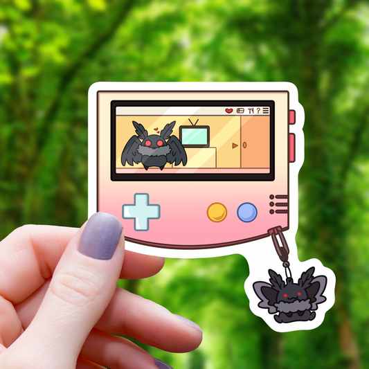 Mothman Handheld Game Sticker - 3"