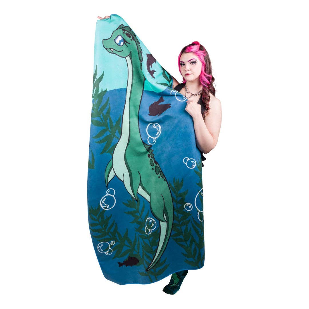 Cute Nessie Quick Dry Suede Beach Towel