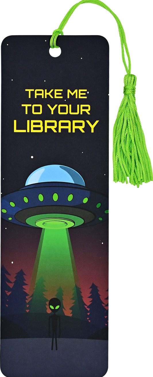 Take Me To Your Library Children's Bookmark
