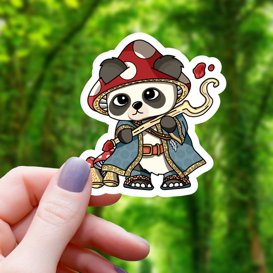 Panda Druid RPG Inspired Sticker - 3"