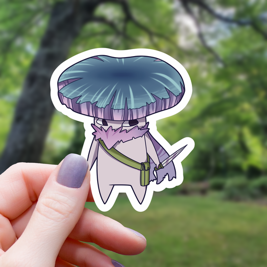 Mushroom Rogue Tabletop RPG Sticker - 3"