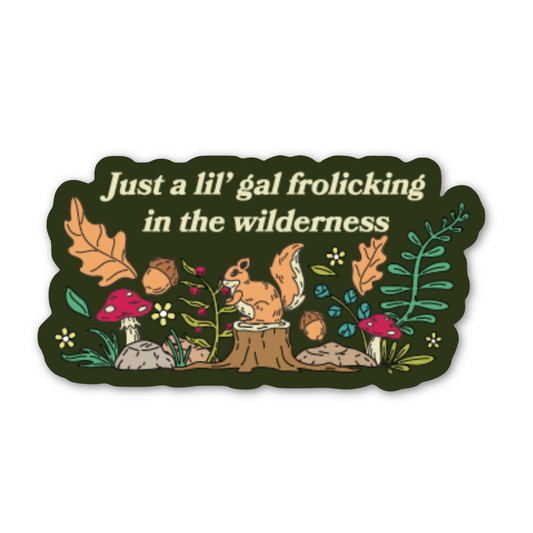 Just A lil' Gal Frolicking Stickers
