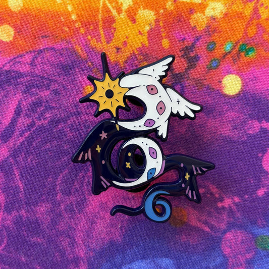 Bigender Angel Pin
