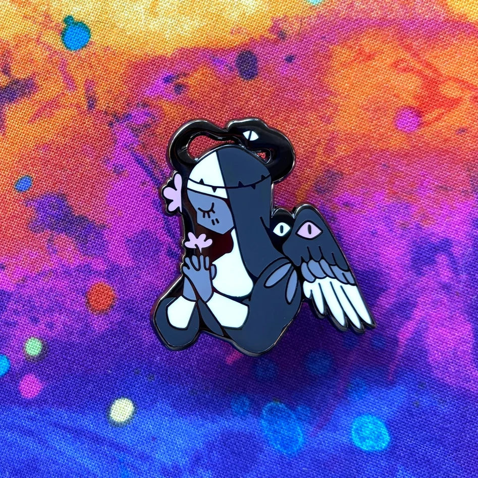 Demigirl Angel Pin