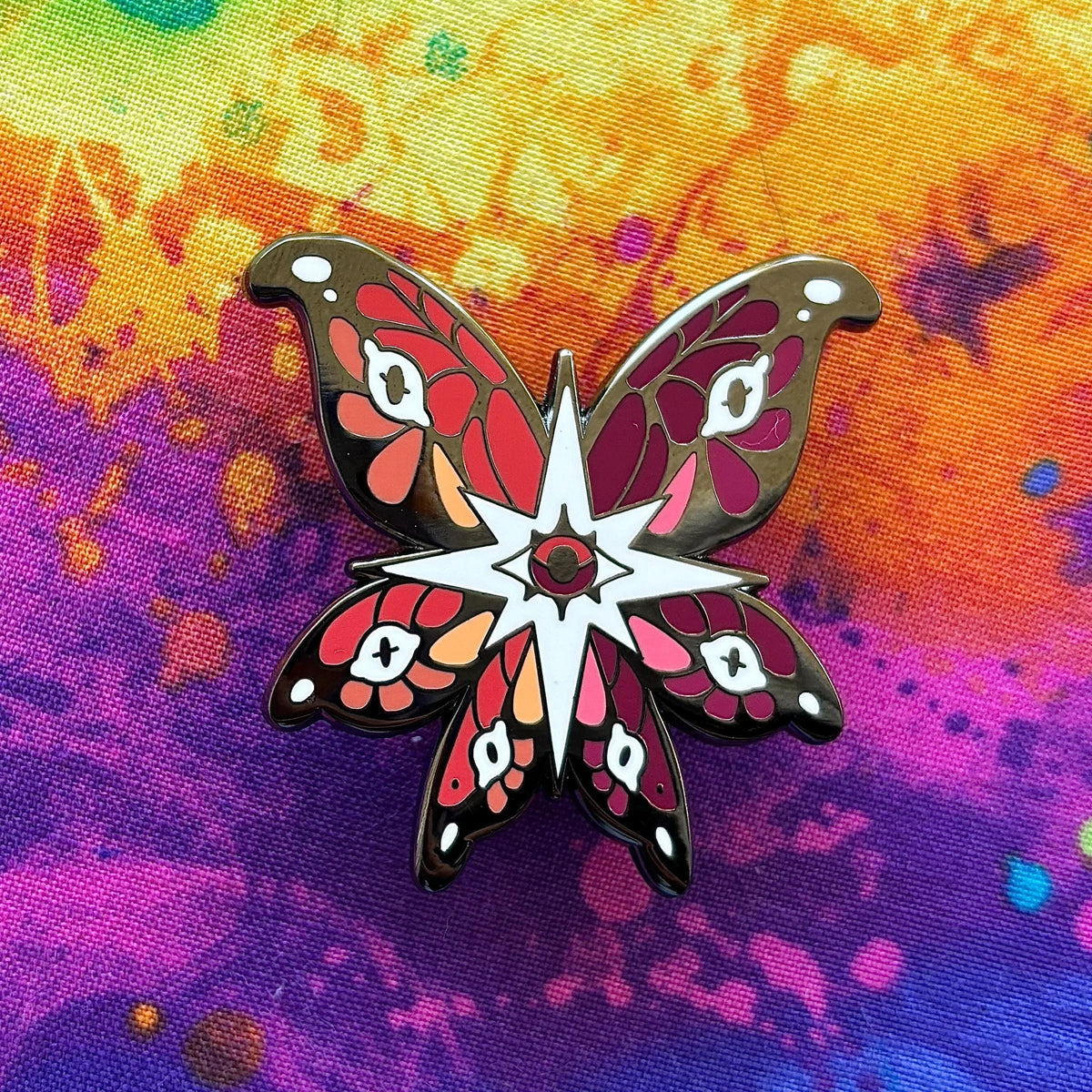 Lesbian Angel Pin - Alternate Design