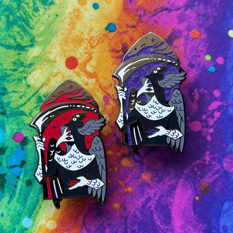 Asexual Angel Pin - Alternate Design
