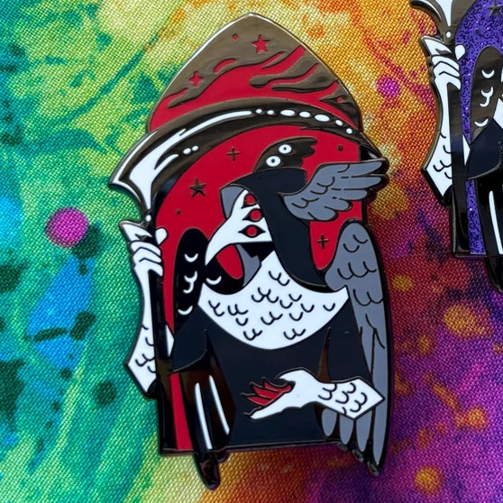 Asexual Angel Pin - Alternate Design