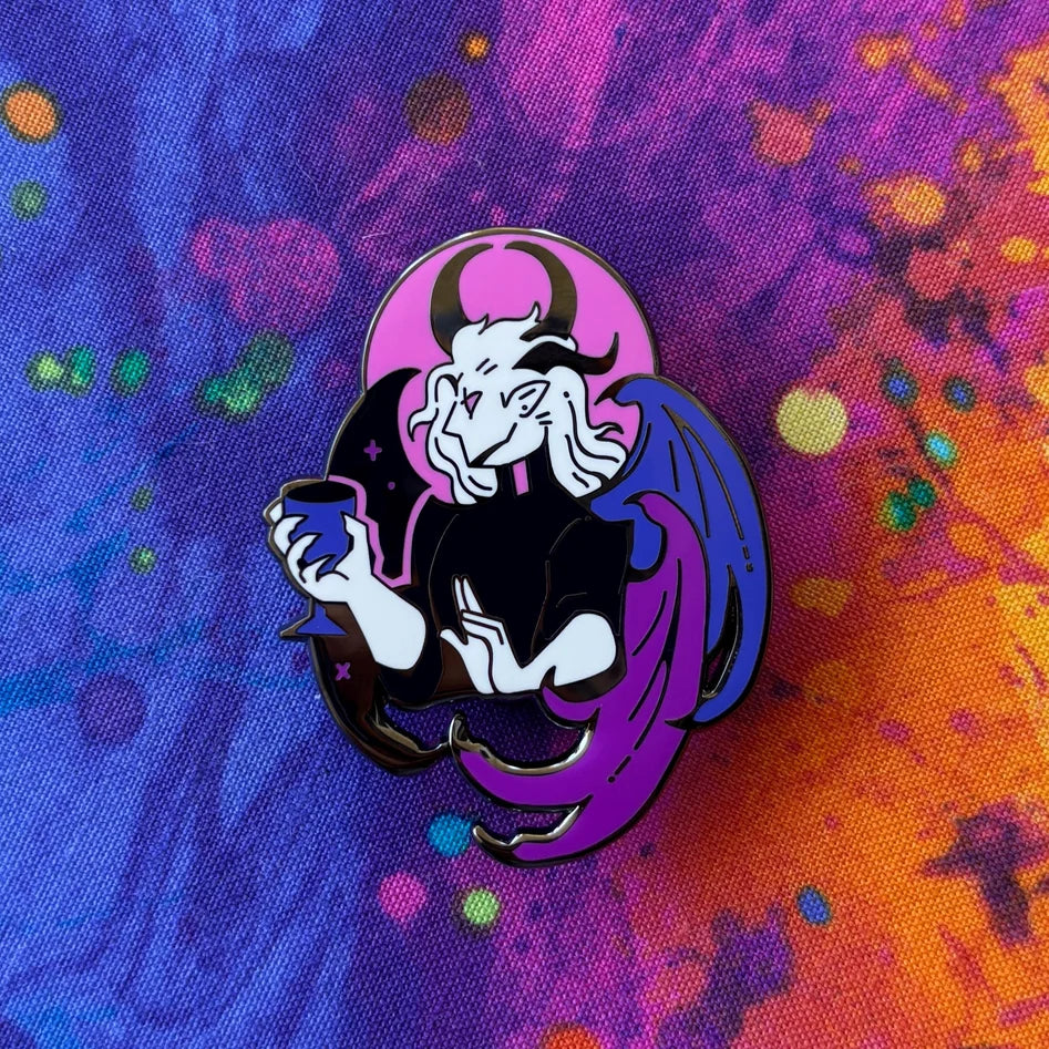 Genderfluid Angel Pin - Alternate