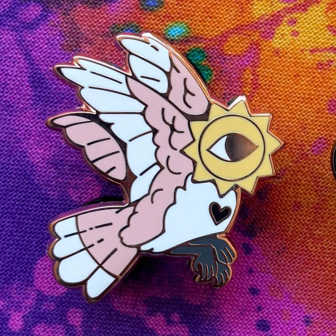 Queerplatonic Angel Pins - Alternate Designs