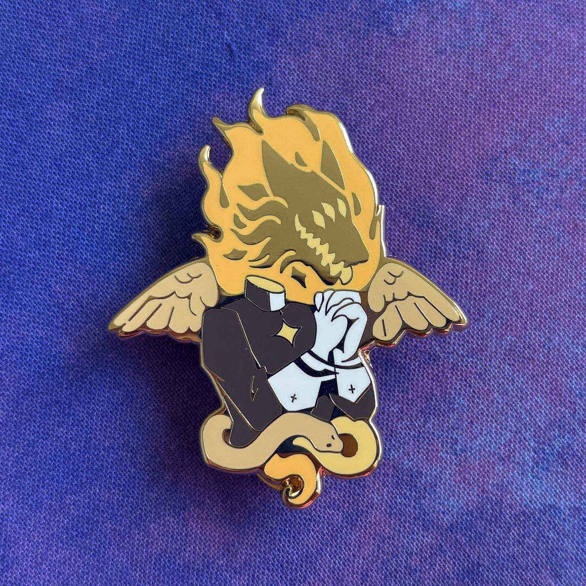 Genderqueer Angel Pin