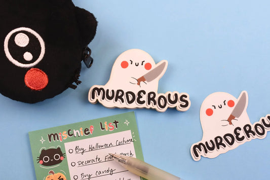 Murderous Ghostie Sticker