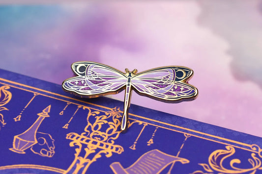 Nighttime Dragonfly Enamel Pin