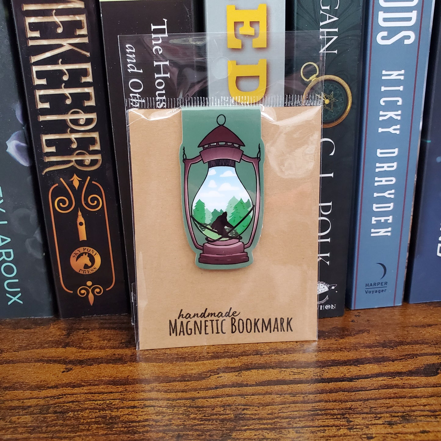 Bigfoot Lantern - Magnetic Bookmark