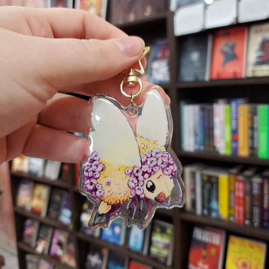 Floral Bee Keychain