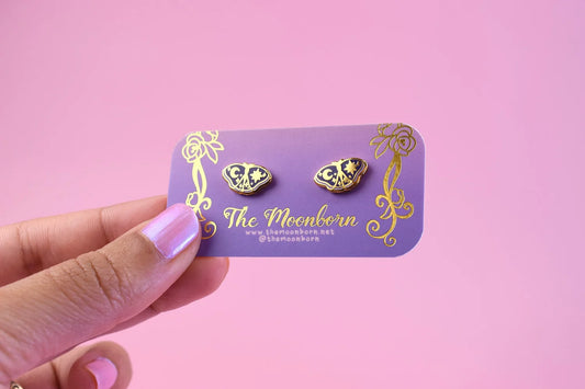 Whimsical Moth Earrings